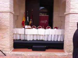 Audio system rental for Colegio Oficial de Gestores Administrativos de Malaga.