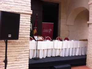 Audio system rental for Colegio Oficial de Gestores Administrativos de Malaga.