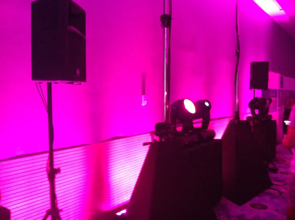 Lighting and sound system rental for events in Malaga.