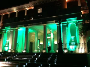 Lighting equipment rental for an event in Malaga.